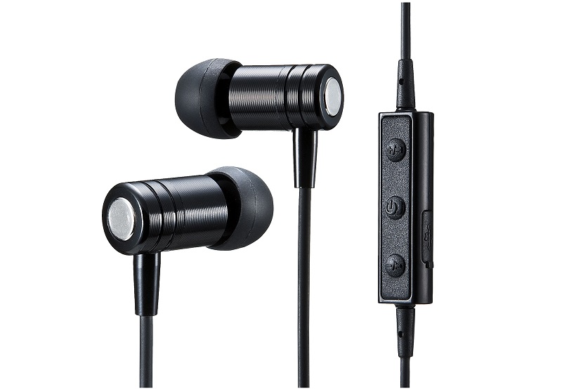 マグネットを使った新感覚の操作性!  リモコンなしで音楽再生できるBluetoothイヤホン