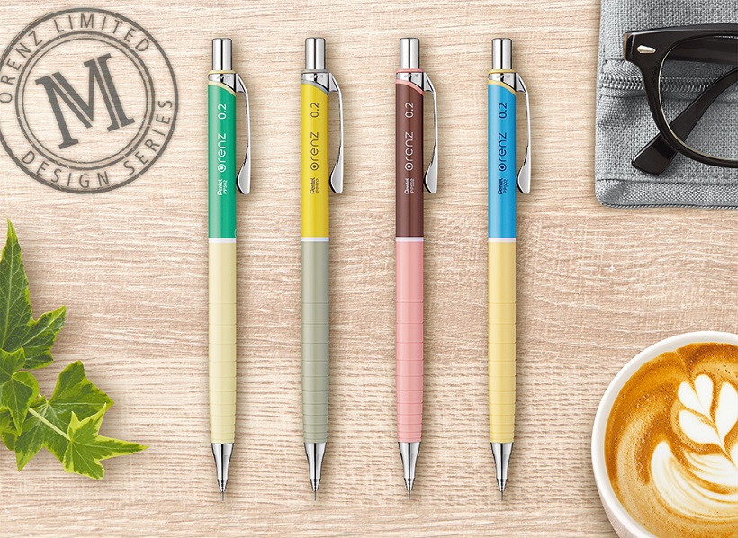 折れないシャーペン「オレンズ」から“甘すぎない”色のシリーズが登場！　マニッシュの波がついに文具へ！