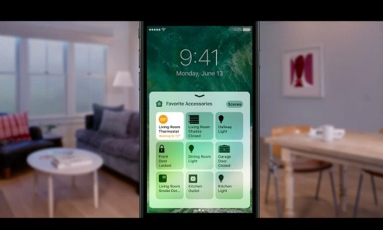 ↑新たに追加されるHomeアプリ。スマート化された住宅設備を操作可能