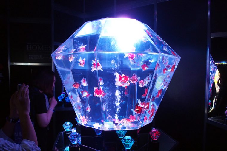 ↑アート作品のART AQUARIUM。周りにセガトイズ版の「ART AQUARIUM」が飾られていました