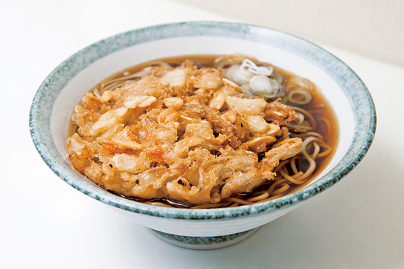 【昼は立ち食いそば】下町の味を守って30年! 京成高砂「新角」の“にん天”そばが美味!