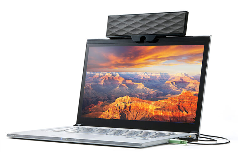↑ノートPC装着例