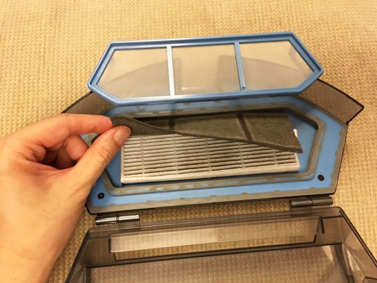 ↑フィルター部は取り外ししやすい