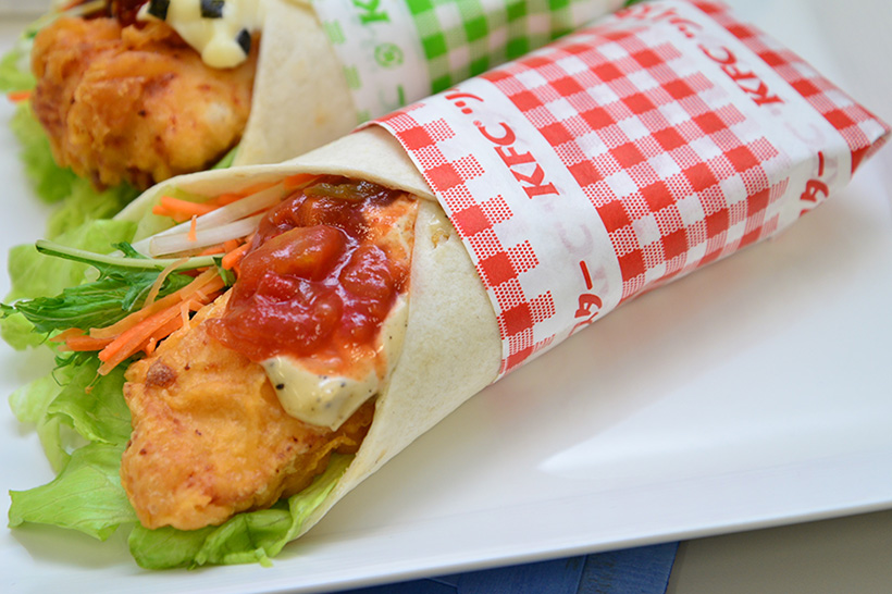 ↑野菜たっぷりツイスター ペッパーマヨ 340円