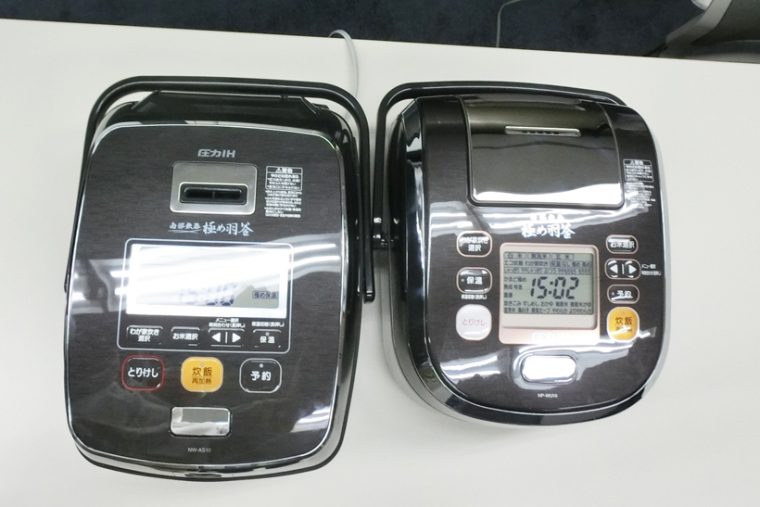 ↑従来機(右)との比較。