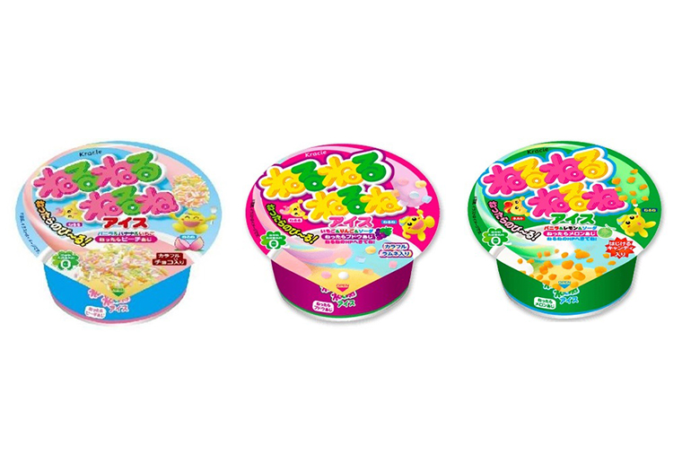 「ねるねるねるね」がアイスになった! 色や味が変わる「ねるねるねるねアイス」は新味のピーチを含む全3種類のラインナップ