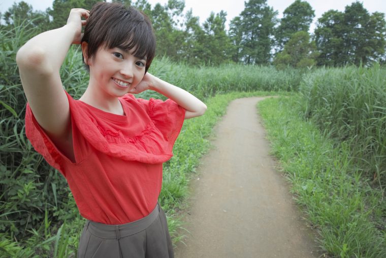 21mm相当 ISO100 F4 1/125秒 ポートレート