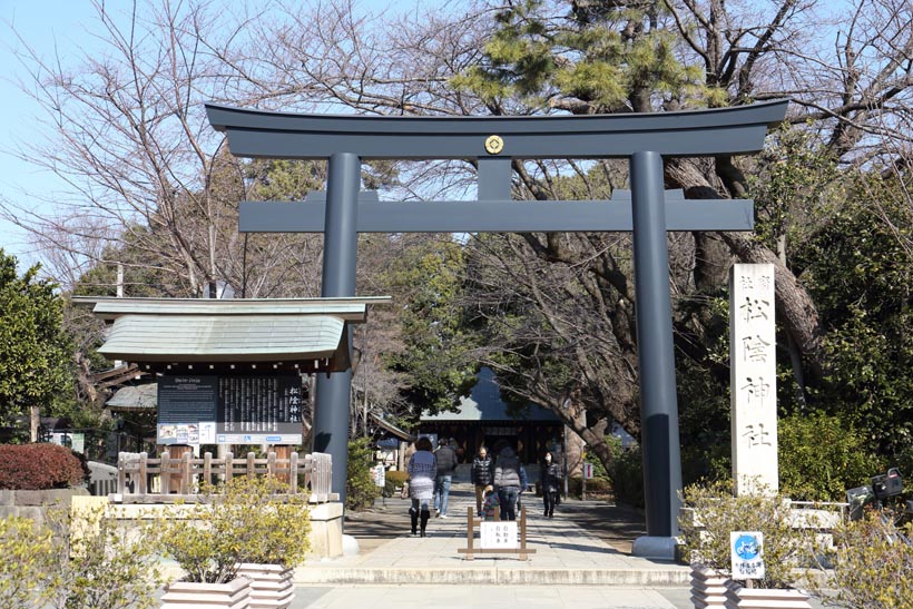 ↑幕末の思想家・吉田松陰らが祀られる松陰神社。学問の神として崇拝される