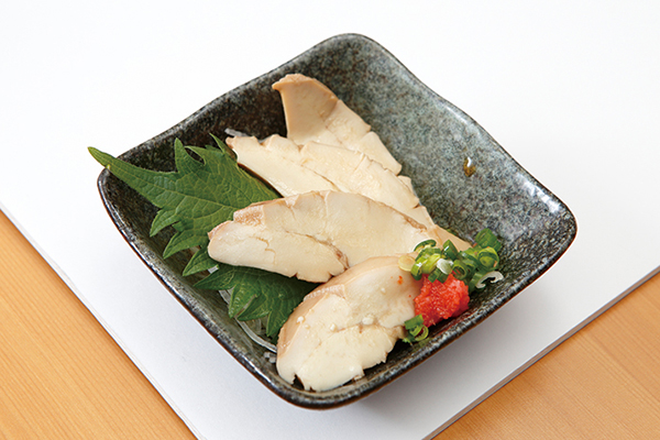 ↑まぐろの白子ポン酢(290円) しっかりした食感で独特の風味が◎