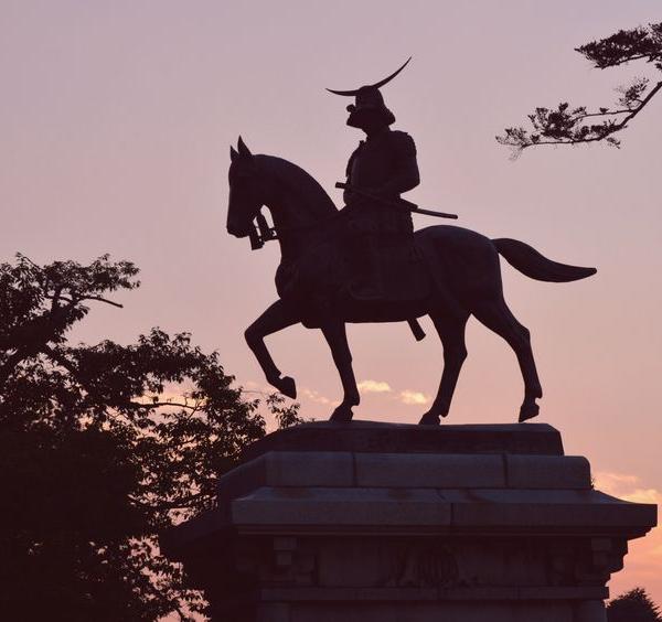 45054571 - the equestrian statue of date masamune