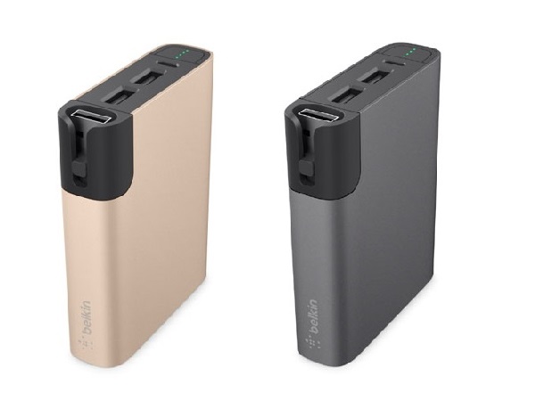2台の端末を同時に充電できるUSB Type-C対応のモバイルバッテリー