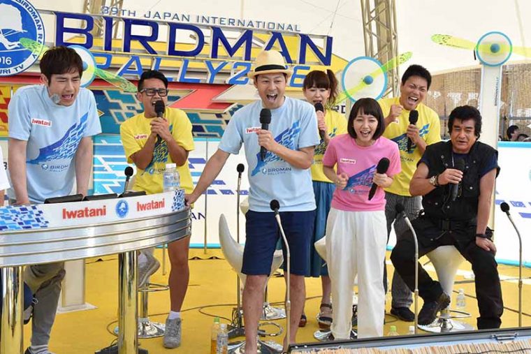 ↑鳥人間たちの驚愕のフライトに、実況の羽鳥慎一さんをはじめゲストも絶叫！