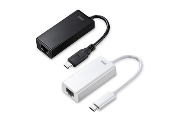 MacBookにピッタリ! パソコンを有線LANに対応させるWin/Mac用USB C-Ethernet変換アダプター