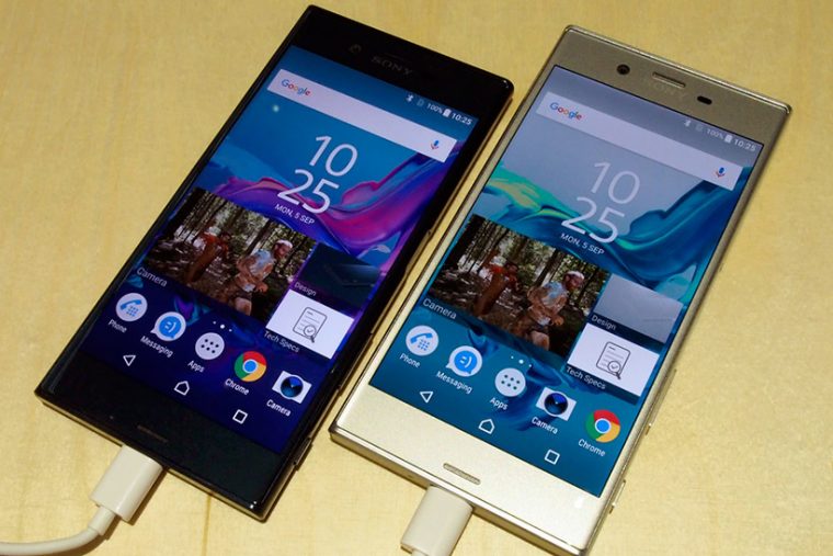 ↑ソニーの誇るフラッグシップモデル「Xperia XZ」