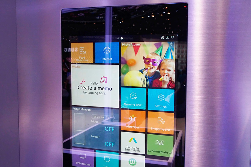↑Tizen OSで動き、スマートホーム機能やネット接続、スマートフォン連携が可能
