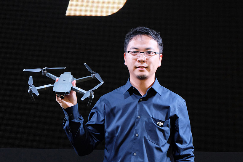 ↑DJI JAPAN代表取締役 呉韜(ごとう)社長