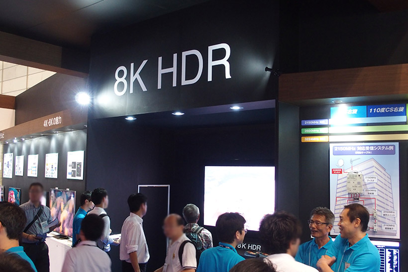 ↑8K HDR映像の展示