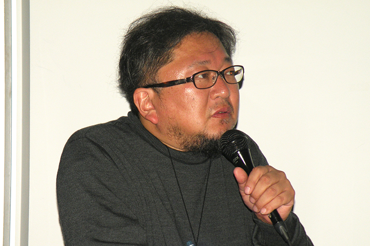 ↑この日のゲストの樋口真嗣監督。近年の代表作は「シン・ゴジラ」「進撃の巨人 ATTACK ON TITAN」「のぼうの城」など