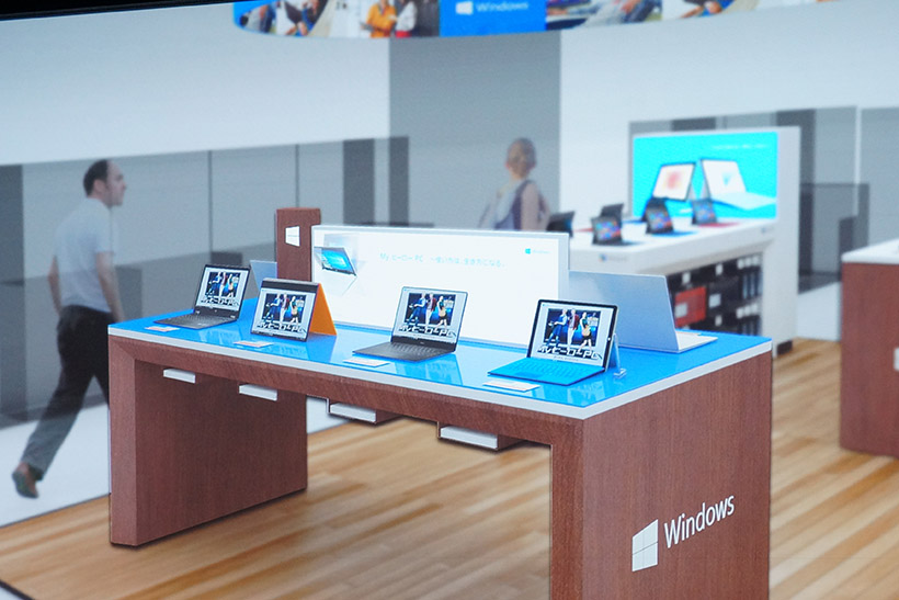 ↑↑全国の量販店などに27店舗が展開される「Windowsエリア」