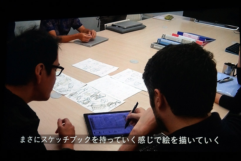 ↑↑アニメーション映画「ひるね姫」はVAIO Z Canvasを使用して、絵コンテや作画、動画の制作まで、全てデジタルで行われました