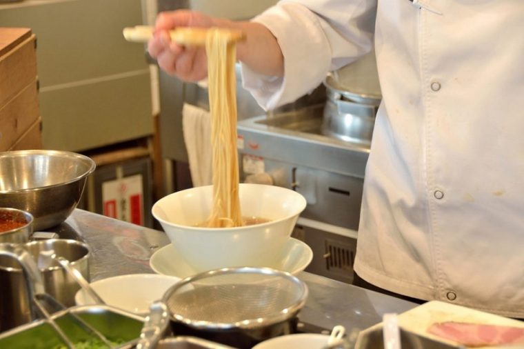 ↑同店の麺は、味わいに合わせて全4種。すべて店内の製麺機で丁寧に打ったものを使用しています