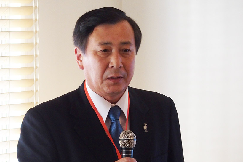 ↑オオアサ電子の長田社長