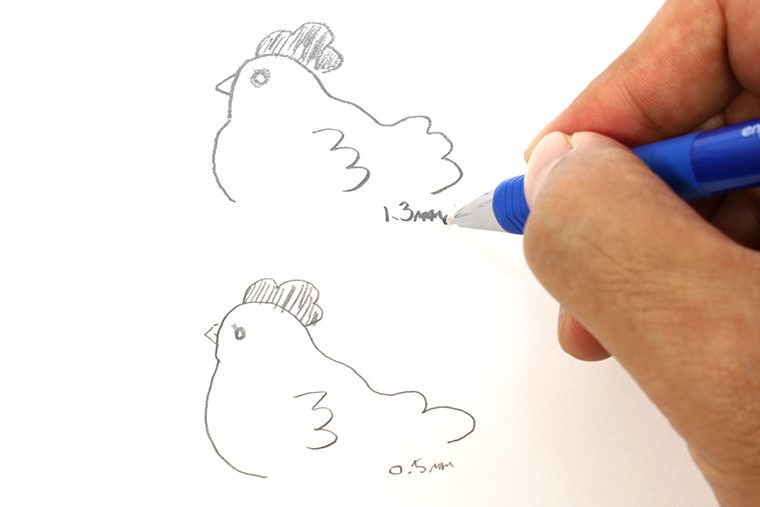 ↑描線でいうとこれぐらい違う。とにかく太い