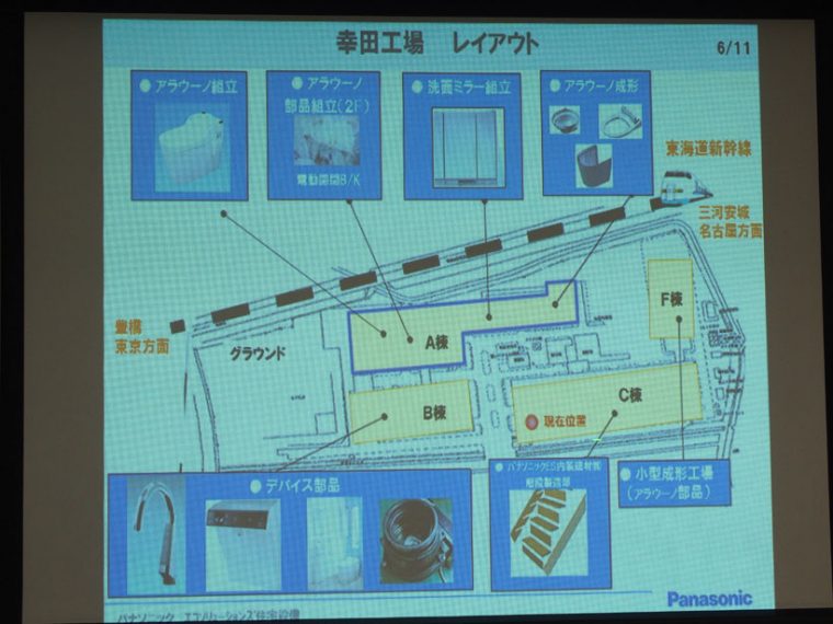 ↑幸田工場では、アラウーノ以外にも洗面ミラーや階段なども作っています