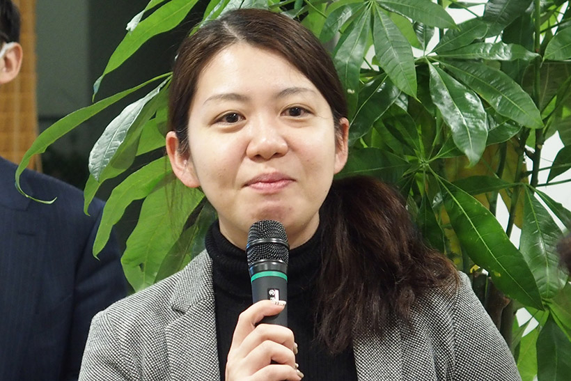 ↑イベントには当然、ロボホンの母、シャープ株式会社 コミュニケーションロボット事業部商品企画部 課長の景井さんも来ていました
