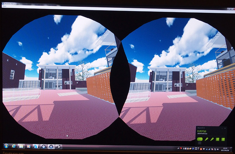 ↑街並みや建物の中を探索できます。わずか数分でVR化したとは思えない出来栄えです