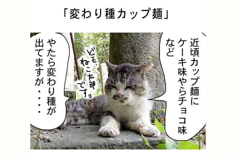 連載マンガ「田代島便り 出張版」 第32回「変わり種カップ麺」