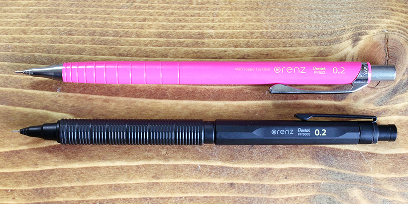 ↑orenzの0.2mm(上)と、orenzneroの0.2mm(下)