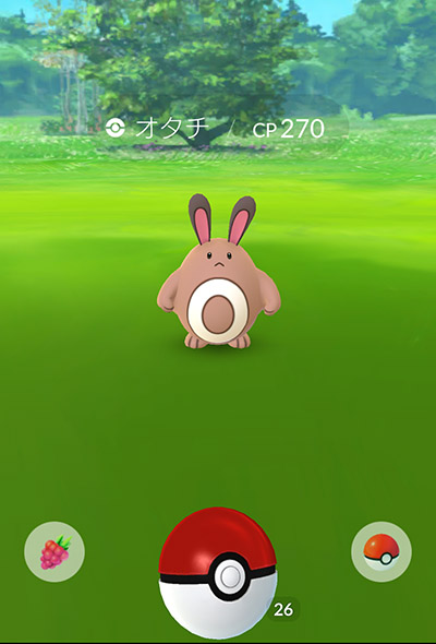 ↑ポケモン捕獲画面のUIも変化。より使いやすくなっています