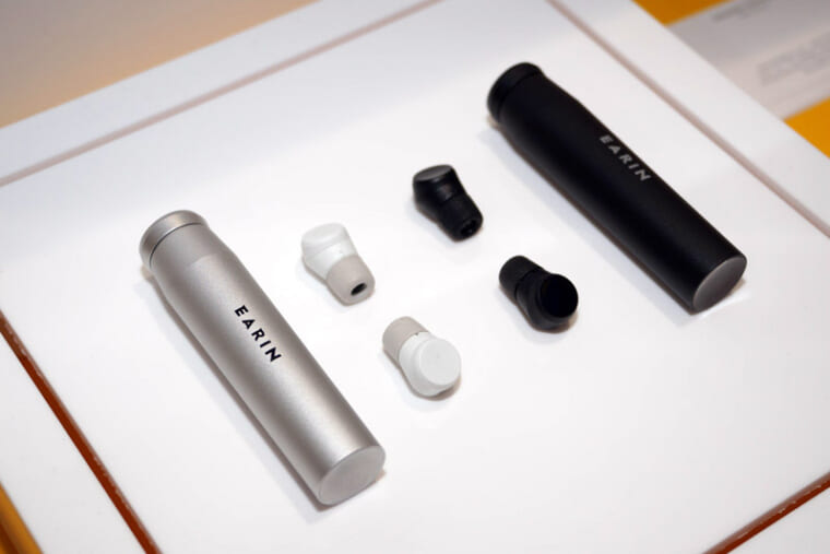 ↑EARINの完全ワイヤレスイヤホン2号機「M-2」