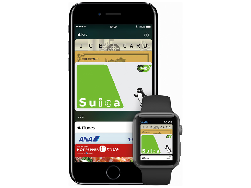 ↑昨年10月から日本でも使えるようになった電子決済サービス「Apple Pay」