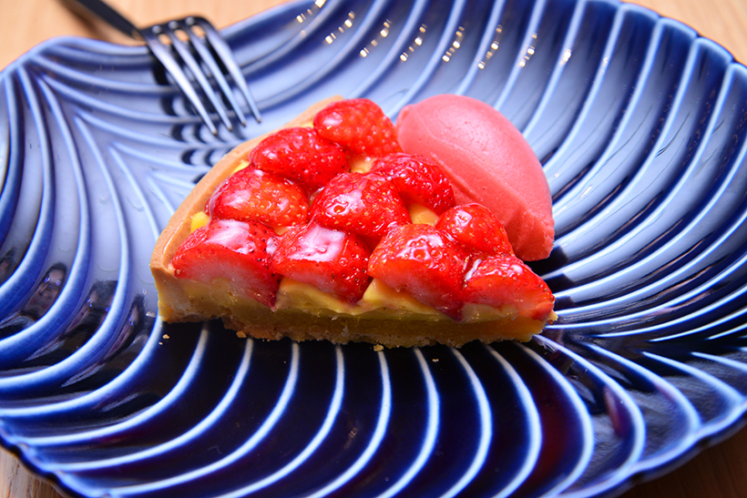 ↑イチゴタルト(800円)