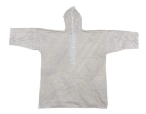 ↑「04」に入っている、雨天時に着用するビニール製のポンチョ。ポンチョを取り出せば、筒自体をコップとしても使用可能だ