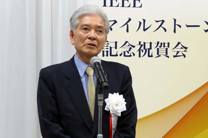 ↑「ホンダ・エレクトロ・ジャイロケータ」の“生みの親”でもある本田技研工業株式会社基 礎研究所初代所長田上勝俊氏