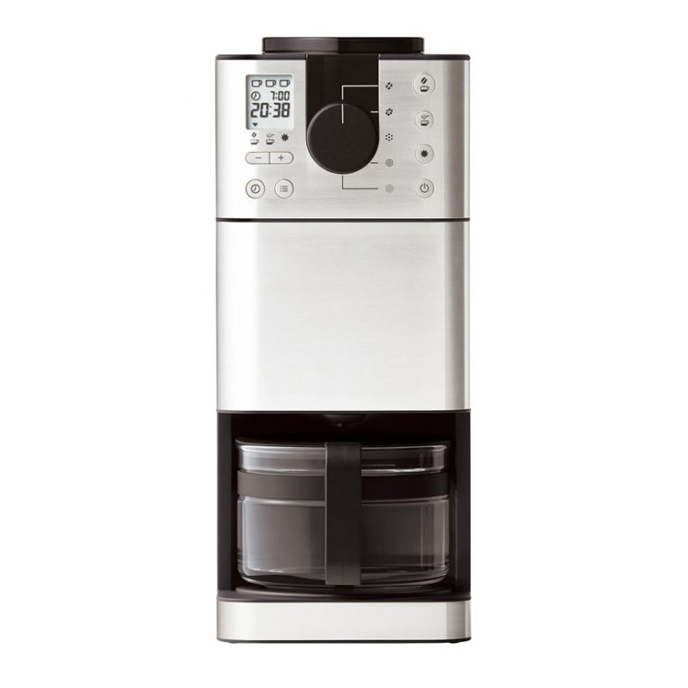 ↑良品計画(無印良品)の「豆から挽けるコーヒーメーカー MJ-CM1」(2017年2月発売、直販価格3万2000円/税込み)