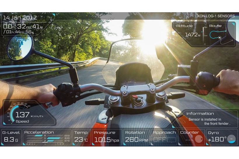 コレ、ゲーム画面じゃないんです! 走行データと臨場感あふれる映像が融合するライダー必携アイテム「XON REC-1」