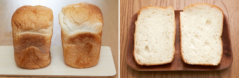↑実はレシピも焼き上がり時間もまったく一緒だった食パン。試食したところ、味もほぼ同じ……