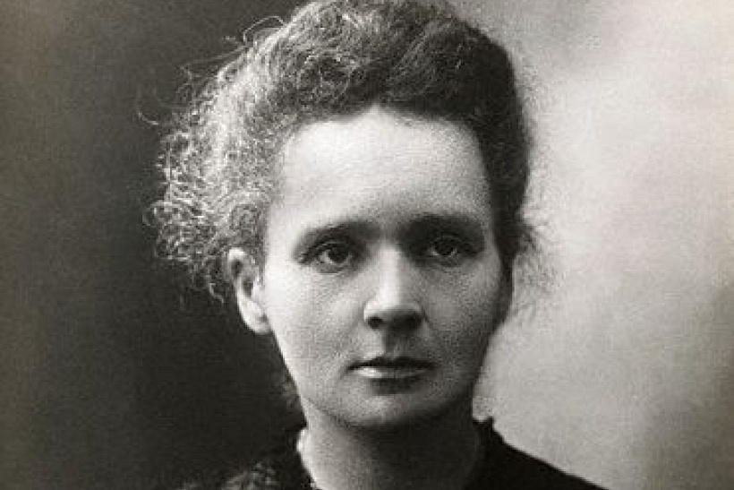↑reprint of portrait of Maria Skłodowska-Curie(public domain)