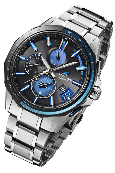 ↑オシアナス「Summer Limited OCW-G2000C 」30万2400円/6月発売予定/世界限定1500本