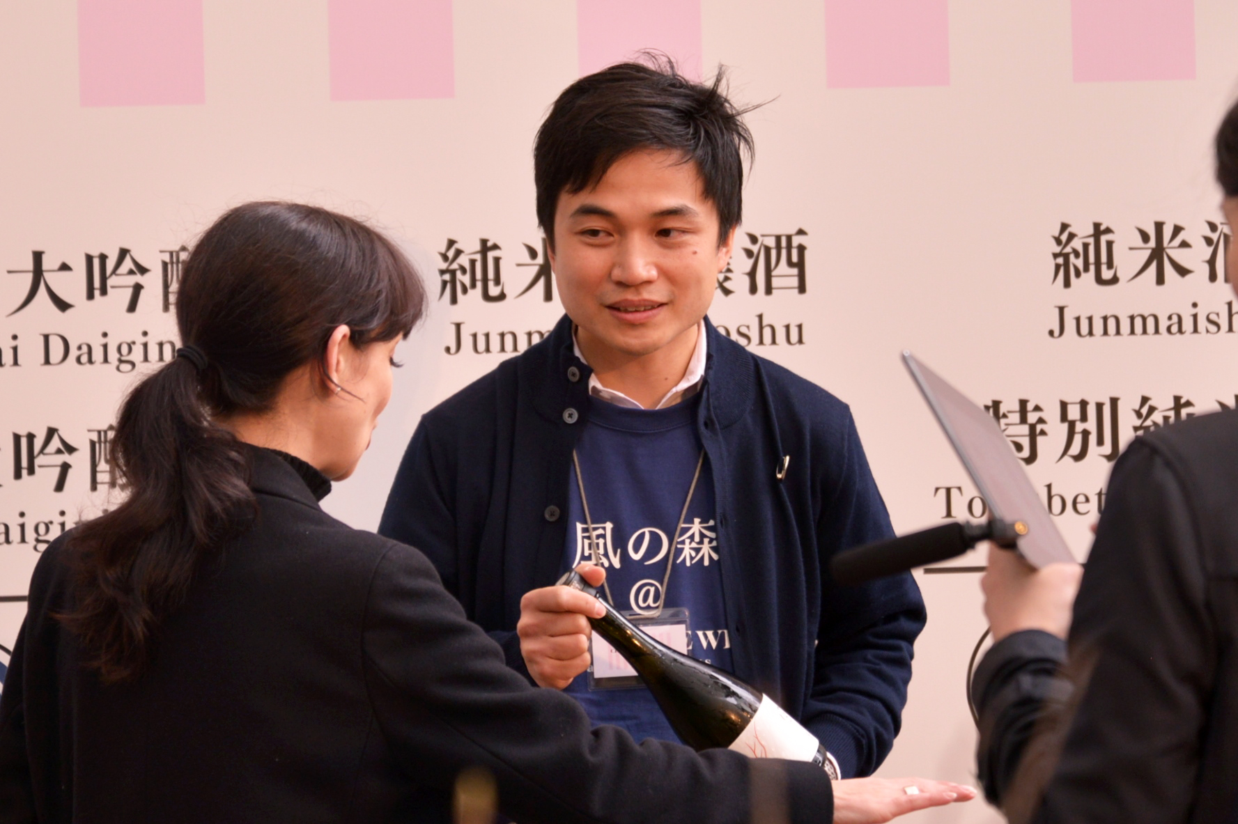 ↑油長酒造の蔵元・山本嘉彦さん