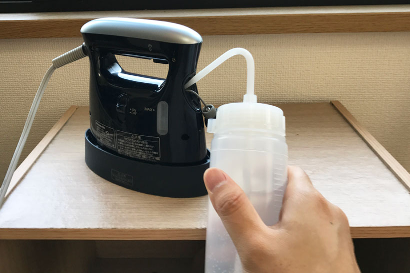 ↑給水には写真のような丸型洗浄瓶がオススメ。