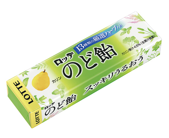 ↑「お口」の恋人のキャッチコピーで知られるロッテ。80年代「のど飴」もスッキリ感を味わえるキャンディとしてその道を切り開いたが、やはり先輩格商品「グリーンガム」が同社のヒットとなり、影響を与えたところは大きい
