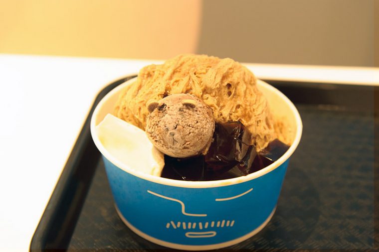 ↑コーヒーかき氷(1200円?)