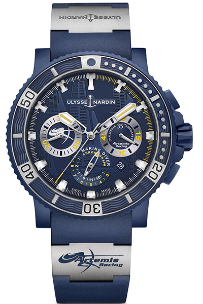 ユリス・ナルダン「ダイバー クロノグラフ アルテミス レーシング」135万円／Ref.353-98LE-3/ARTEMIS