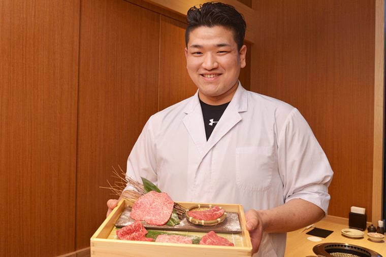 ↑尾崎牛焼肉 銀座 ひむかの料理長・山田力也さん