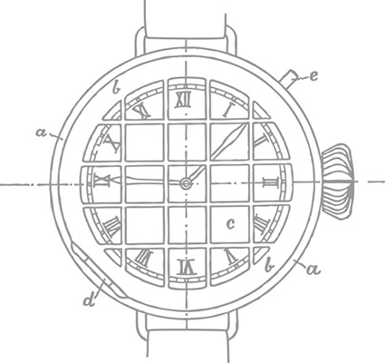 ↑最初に製作した腕時計の図面